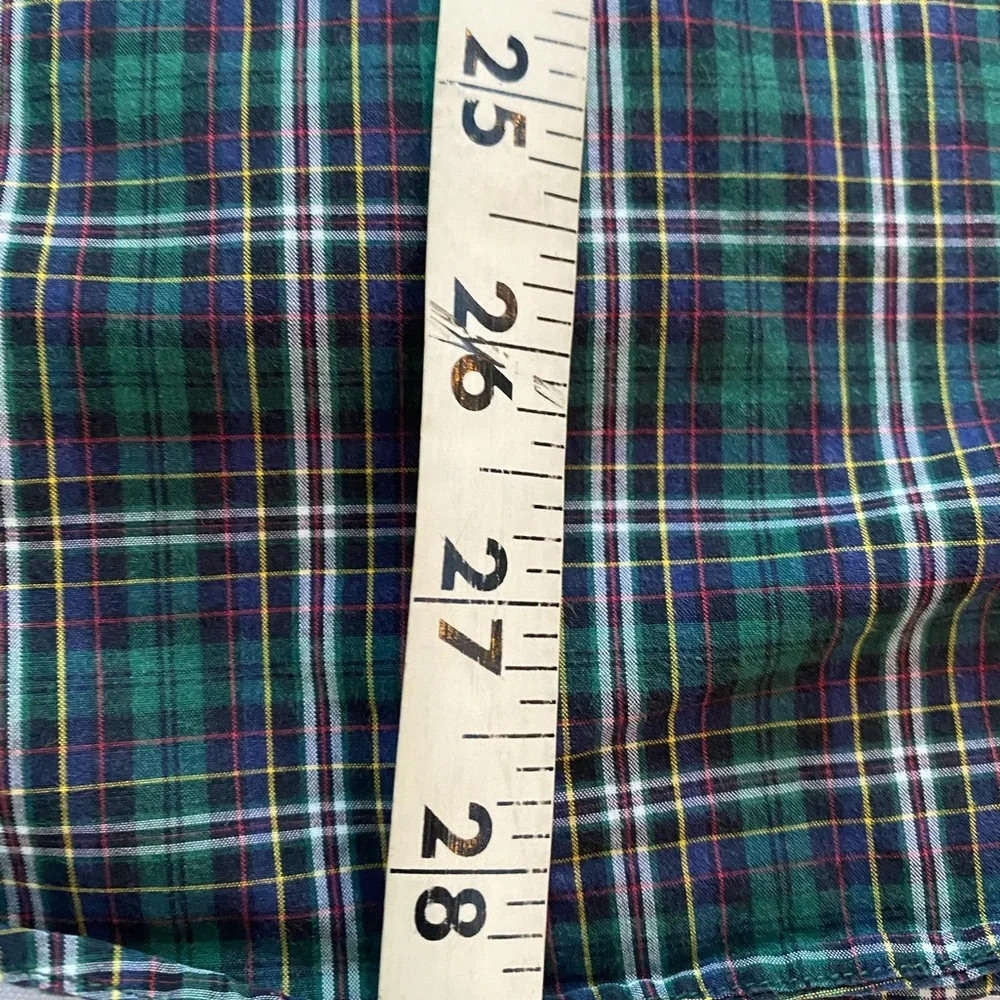 Polo Ralph Lauren Custom Fit Men's Green Plaid Button-Down Size Small Shirt - Picture 5 of 5